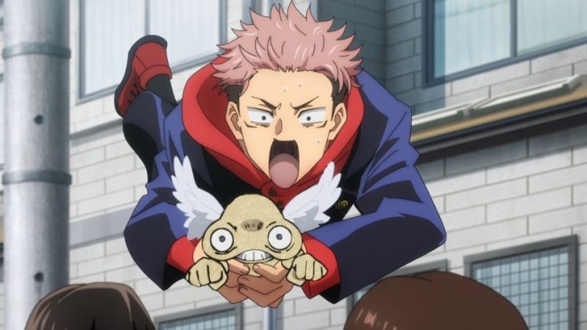 Yuji Itadori chasing Cursed Spirit